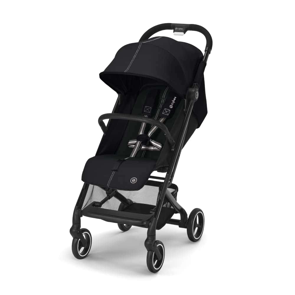 CYBEX Gold Sillita de paseo Beezy con sistema de arnés One-Pull, Desde el nacimiento hasta 4 años aprox (máx. 22 kg), Compacto y ergonómico, Moon Black (Negro)