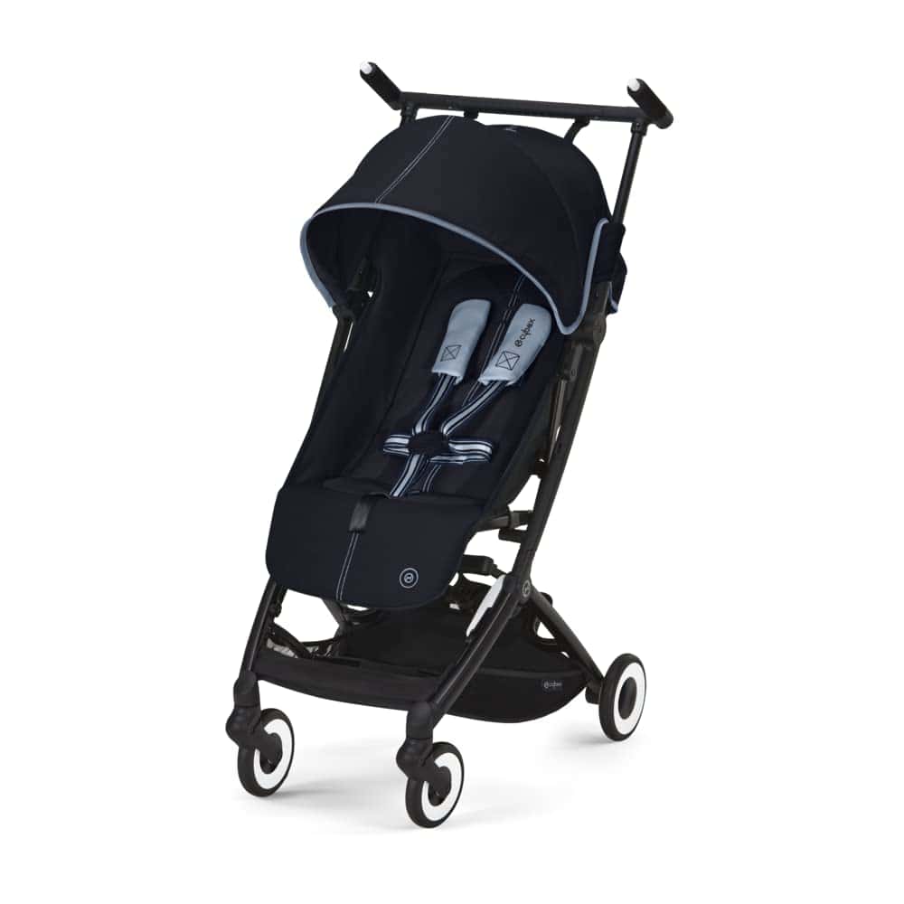 CYBEX Gold Sillita de paseo Libelle con sistema de arnés One-Pull, De 6 meses a 4 años aprox (máx. 22 kg), Ligero (sólo 6 kg), Ocean Blue (Azul) Azul marino