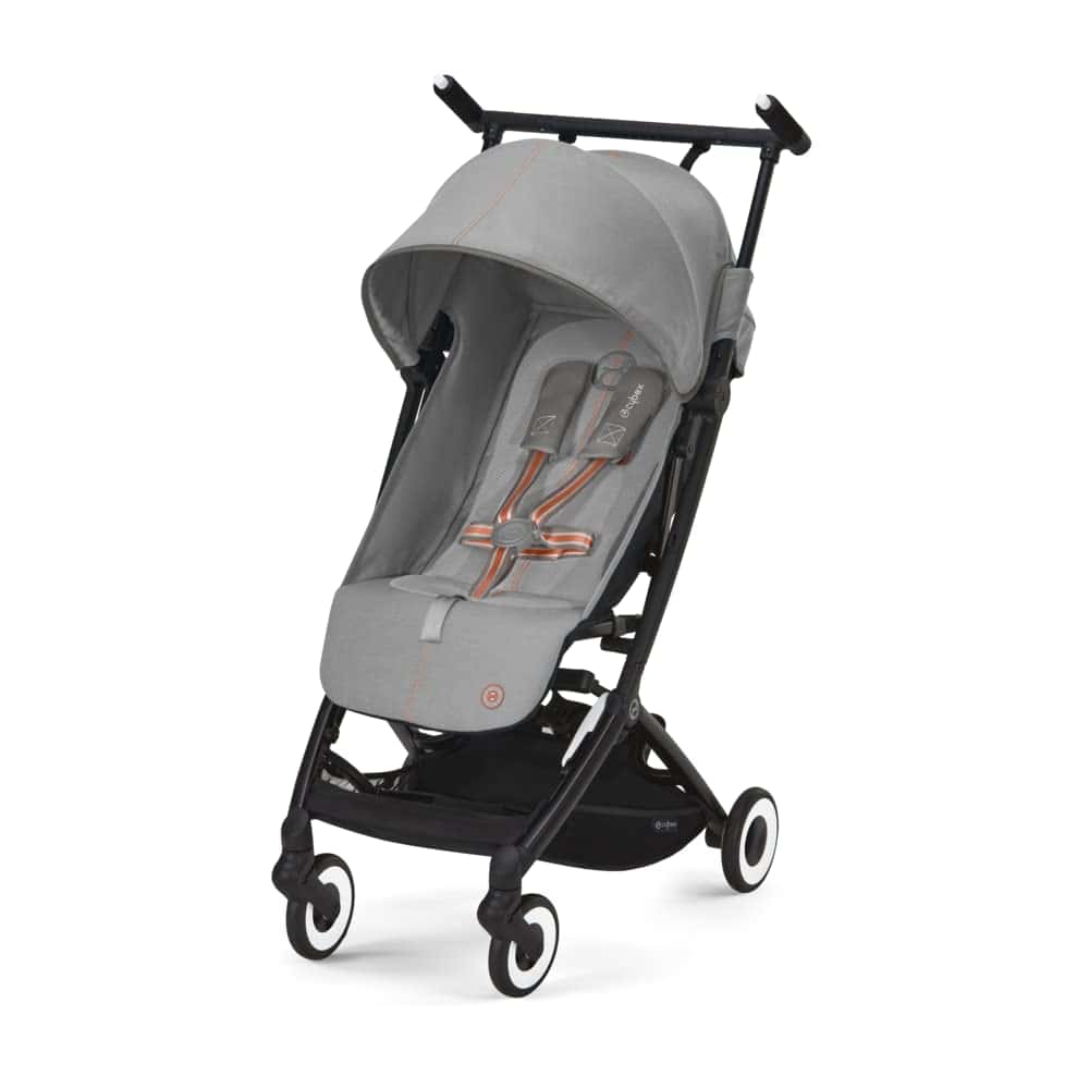 CYBEX Gold Sillita de paseo Libelle con sistema de arnés One-Pull, De 6 meses a 4 años aprox (máx. 22 kg), Ligero (sólo 6 kg), Lava Grey (Gris) Gris medio