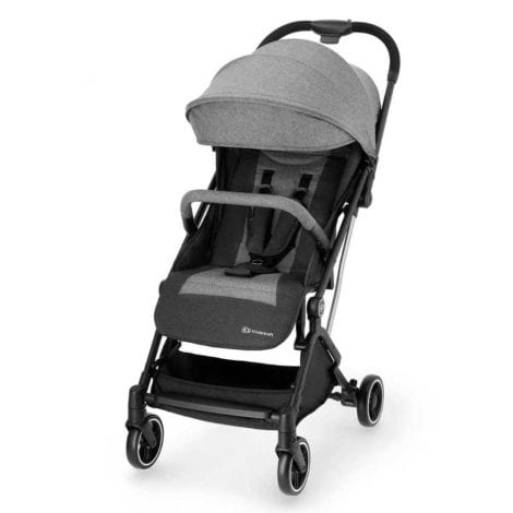 “Silla de Paseo INDY de Kinderkraft, Carrito para bebés, Reclinable y Ajustable, Plegable, Ligero, Material Impermeable, Capacidad de 15 kg, Color Gris”