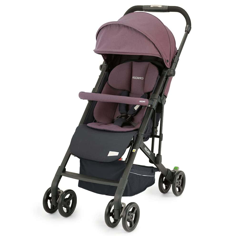 RECARO Kids, Easylife Elite 2, Silla de Paseo Reclinable y Ligera, Plegable con una Mano, Capota con proteccion UV50, Asiento Ergonómico, Para Niños de 3 Años (Max 15 kg), Prime Pale Rose