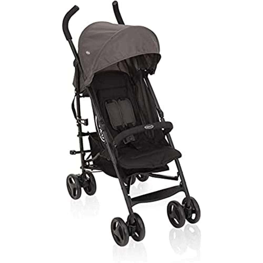 Graco 6BF999BGREU - Travelite cochecito, color negro/gris, unisex Negro/Gris 1 Unidad (Paquete de 1)