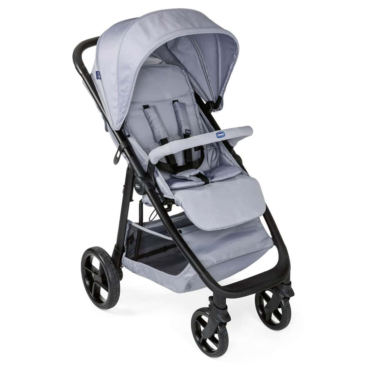 Chicco Multiride Todoterreno Silla de Paseo Ligera 0 Meses - 22 Kg, Carrito Bebé Compacto y Reclinable con Ruedas Antipinchazos, Plegado Fácil, Capota para Sol y Lluvia, Color Gris (Light Grey) Gris (Light Grey) 1 Unidad (Paquete de 1)