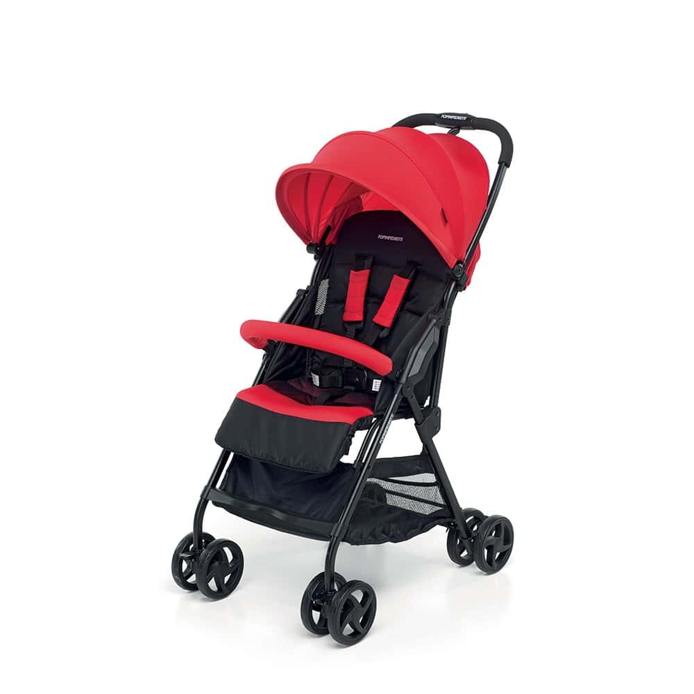 Foppapedretti Piuleggero - Silla de paseo super ligera, compacta y funcional, color rojo