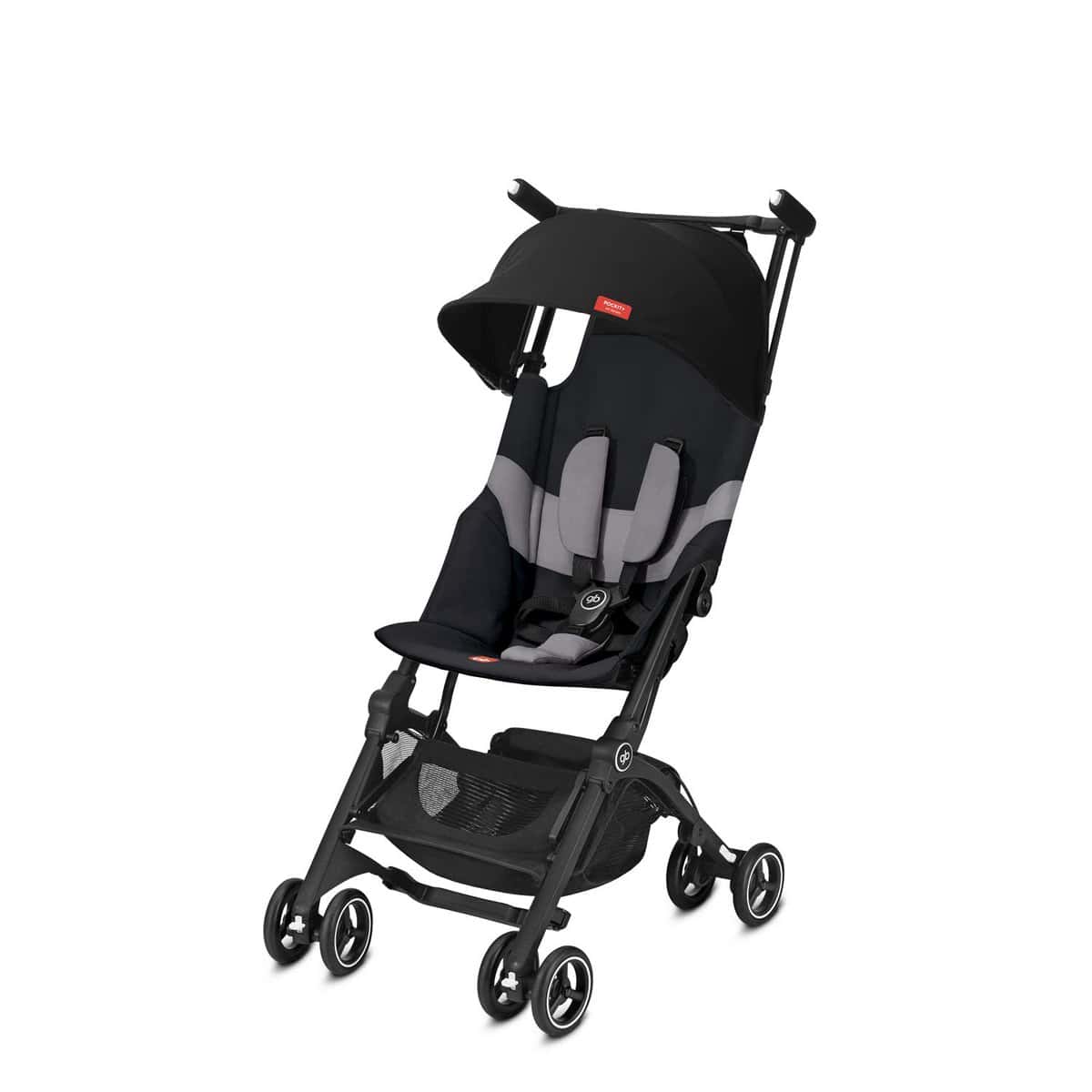 gb Gold Sillita de paseo Pockit+ All Terrain, Ultracompacta, 0-22 kg, De nacimiento a 4 años aprox, Velvet Black (2019)