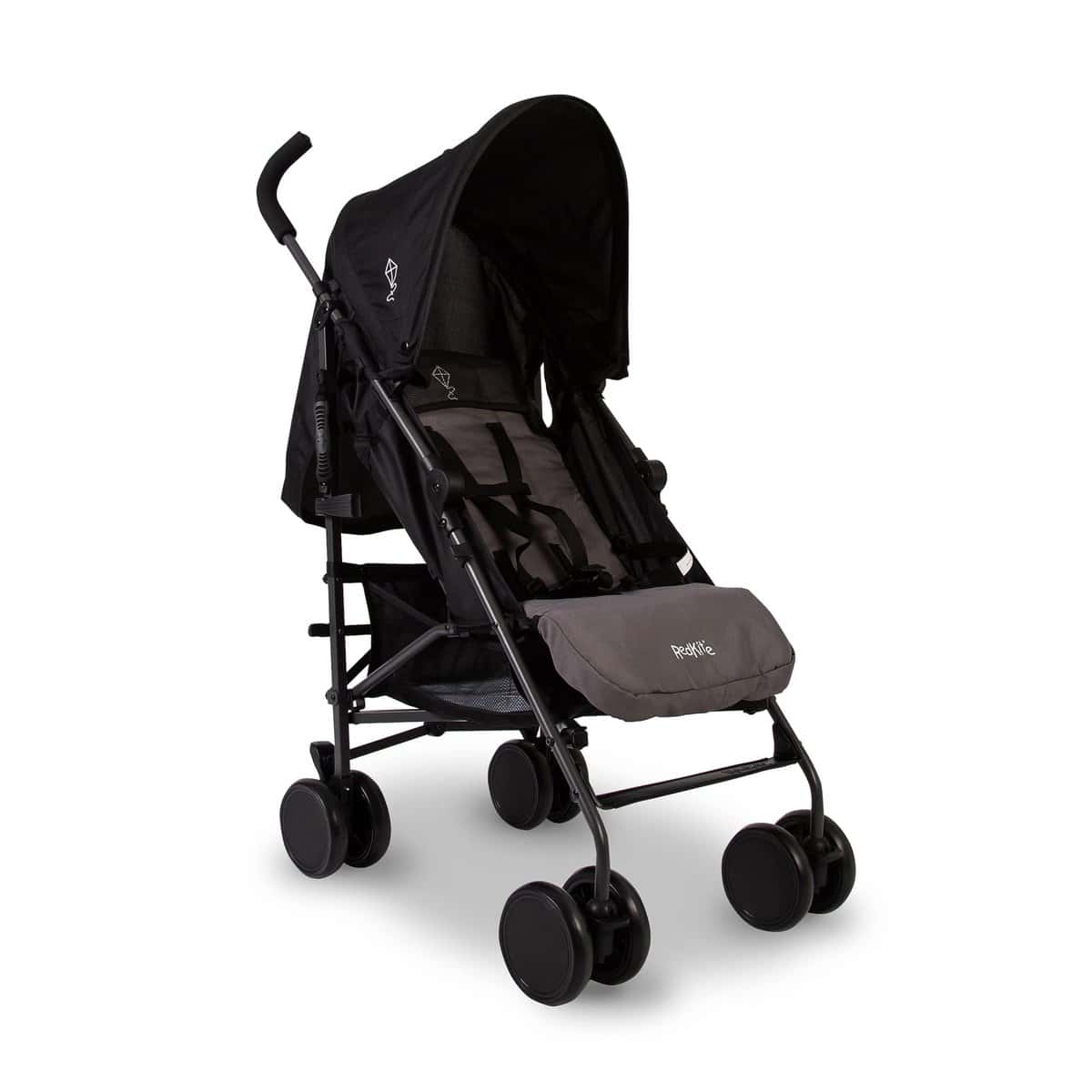 Red Kite Silla de paseo para niños de Push Me Quatro, color negro