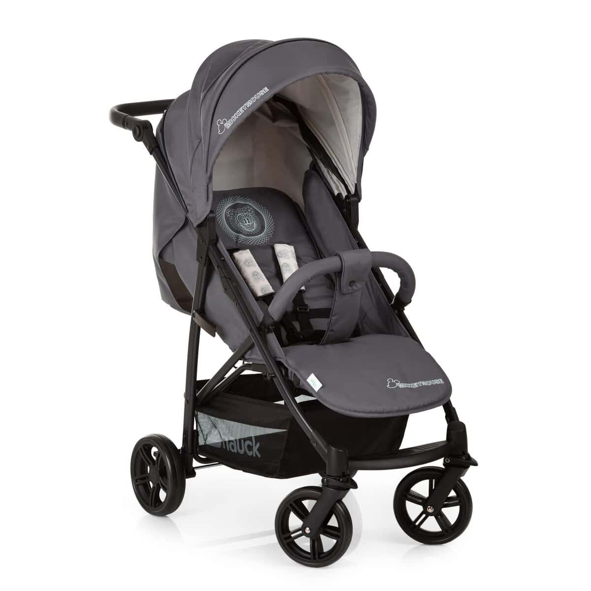 hauck Rapid 4X Silla de Paseo Ligera, Carrito Bebe Plegable hasta 25 kg, Cochecito para Niños Reclinable, Mickey Mouse Gris