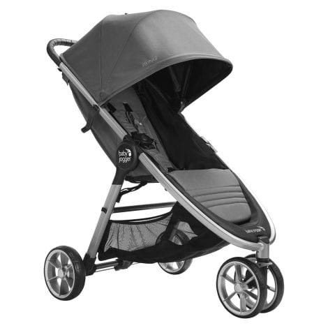 Cochecito para bebé Jogger City Mini2 de 3 ruedas en color Gris Piedra.