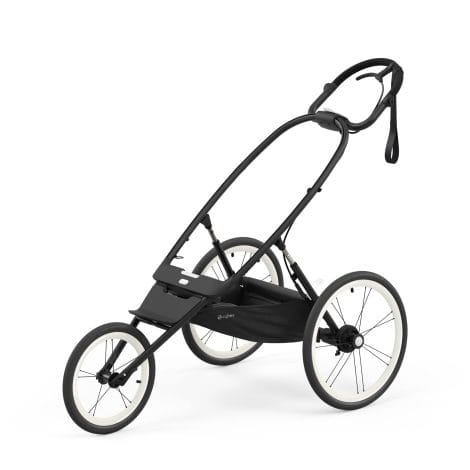 Marco para cochecito infantil AVI de Cybex, adecuado para niños de aproximadamente 6 meses a 4 años, con una altura máxima de 111 cm y un peso máximo de 22 kg. Este marco para cochecito multideporte viene en color negro.