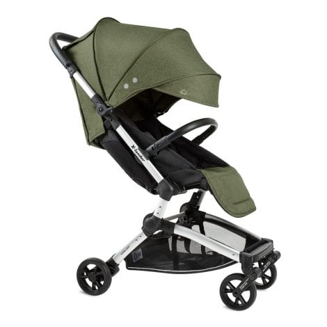 Silla de Paseo para Bebé X-lander X-Fly Compacta y Ultraligera, Probada hasta 22 kg, con una Amplia Cobertura del Cochecito y Barra de Seguridad, en color Verde Orgánico.