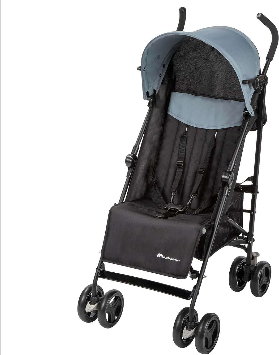 Bebeconfort Rainbow Silla de paseo ligera y reclinable multi posiciónes, plegable con cierre compacto, para niños 6 meses-4 años hasta 22 kg, color Shadow Block