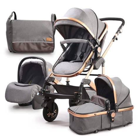 Carriage baby 3 in 1, Belecoo baby carriage 3 pieces up to 25 kg, baby bassinet with mattress from birth, stroller with reclining backrest, easy to fold (Linen) 
Paráfrasis: Carrito para bebé 3 en 1, Belecoo carro para bebé 3 piezas hasta 25 kg, cuna de bebé con colchón desde el nacimiento, cochecito con respaldo reclinable, fácil de plegar (Lino)