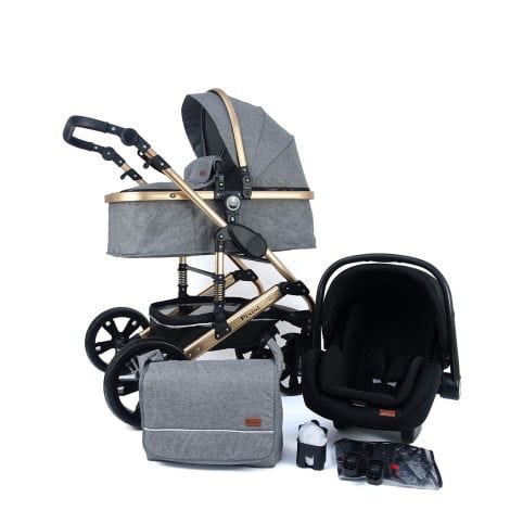 Pixini CALIFORNIA Cochecito 3 en 1, Trío, Niño, Silla de auto, Accesorios (Oro/Gris) Oro / Gris 1 Stück (1er Pack)
Cochecito 3 en 1 Pixini CALIFORNIA, sistema trío con silla de auto y accesorios, color Oro/Gris, 1 unidad (paquete de 1).