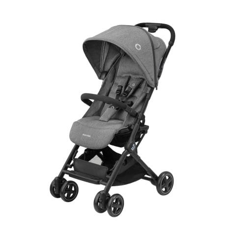 Maxi-Cosi Lara2, Silla de paseo ligera, para bebés de 0 a 4 años y 0 a 22 kg, silla de paseo para bebés compacta y liviana, con 3 posiciones de reclinación total, plegado automático, en color gris seleccionado.