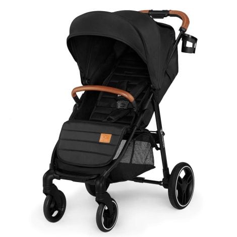 Silla de Paseo Kinderkraft GRANDE 2020, Carrito con Amortiguación, Apto hasta los 3 años, Color Negro (1 Unidad, Paquete de 1)