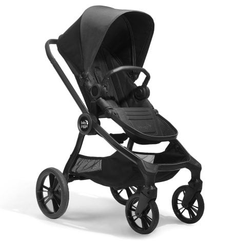 Paraphrased: Baby Jogger Visión Urbana – Carrito de bebé con grandes ruedas todo terreno, asiento que se puede voltear, fácil de plegar con una mano, convertible en un sistema modular con coche de paseo, adecuado desde recién nacidos hasta 22 kg, color negro intenso.