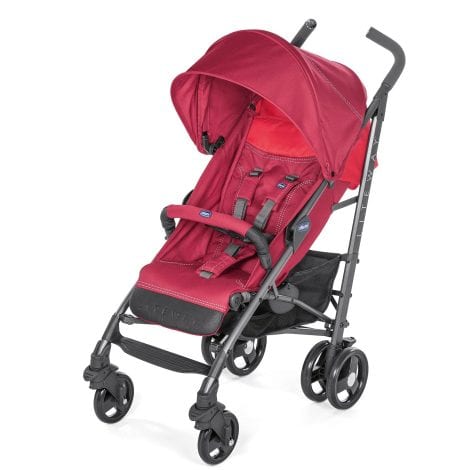 Silla de paseo Chicco Liteway 3: ligera, plegable y apta desde recién nacidos hasta los 22 kg. Carrito de bebé compacto y reclinable, con posición para dormir. Se pliega tipo paraguas y cuenta con capota convertible. Color rojo (Red Berry). 1 unidad en el paquete.