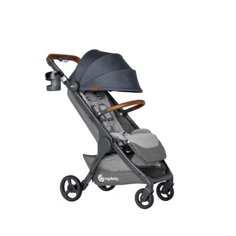 Cochecito Ergobaby Metro+ Deluxe con capacidad de reclinación, carrito de bebé desde recién nacido hasta los 22 kg, fácil de plegar y compatible con asiento de automóvil, color London Grey London Grey Metro+ Deluxe.