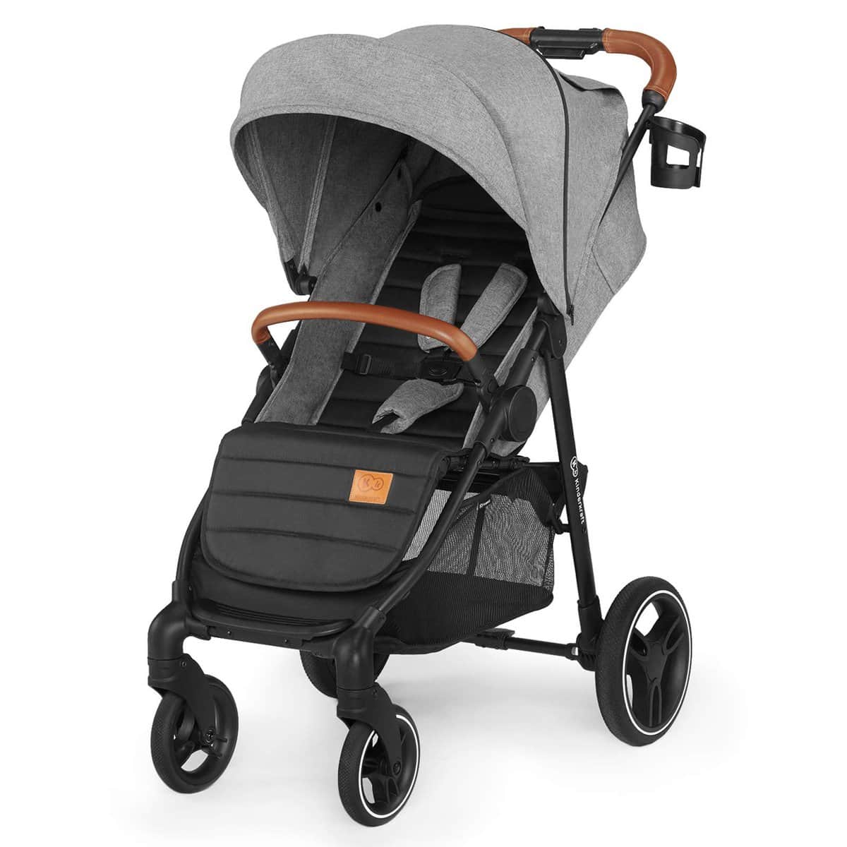 kk Kinderkraft Silla de Paseo GRANDE LX, Impermeable, Plegable, Hasta 3 Años, Gris Gris 1 Unidad (Paquete de 1)