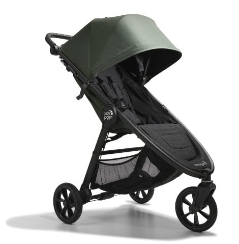 Baby Jogger City Mini GT2 – Cochecito de bebé ligero, todo terreno, plegable con una sola mano, en color verde.