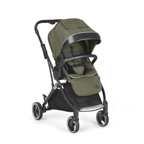 Silla de paseo grande Montecarlo, carrito, capota extensible, plegado práctico y compacto, unisex, color verde.