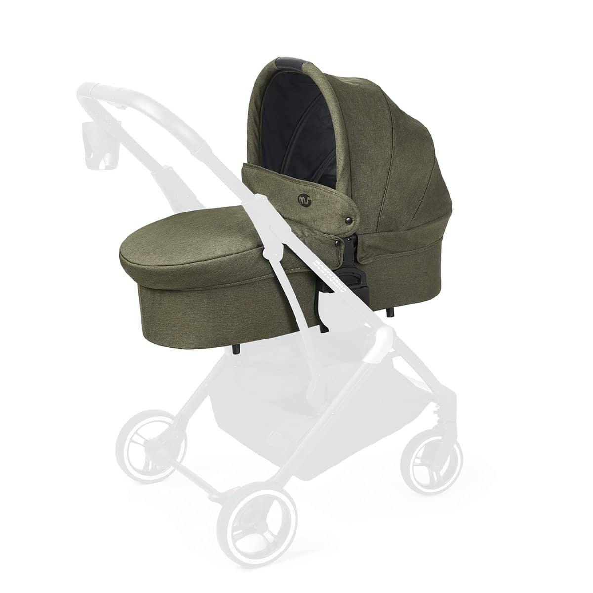 ms Capazo para Silla De Paseo Montecarlo, Carrito, Capota Extensible, Plegado Fácil Y Compacto, Unisex, Verde Capazo Verde