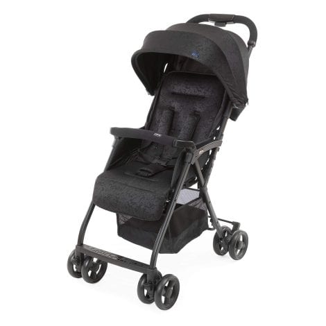 Chicco OHlalà 3 Cochecito Ligero con Gran Cesta – Color Negro (Jet Black) – 1 Unidad (Paquete de 1)