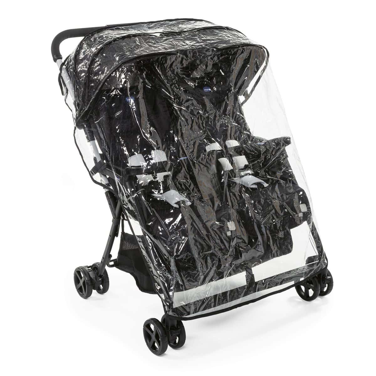 Chicco Ohlala Twin - Silla de paseo doble ultraligera Noche Negra